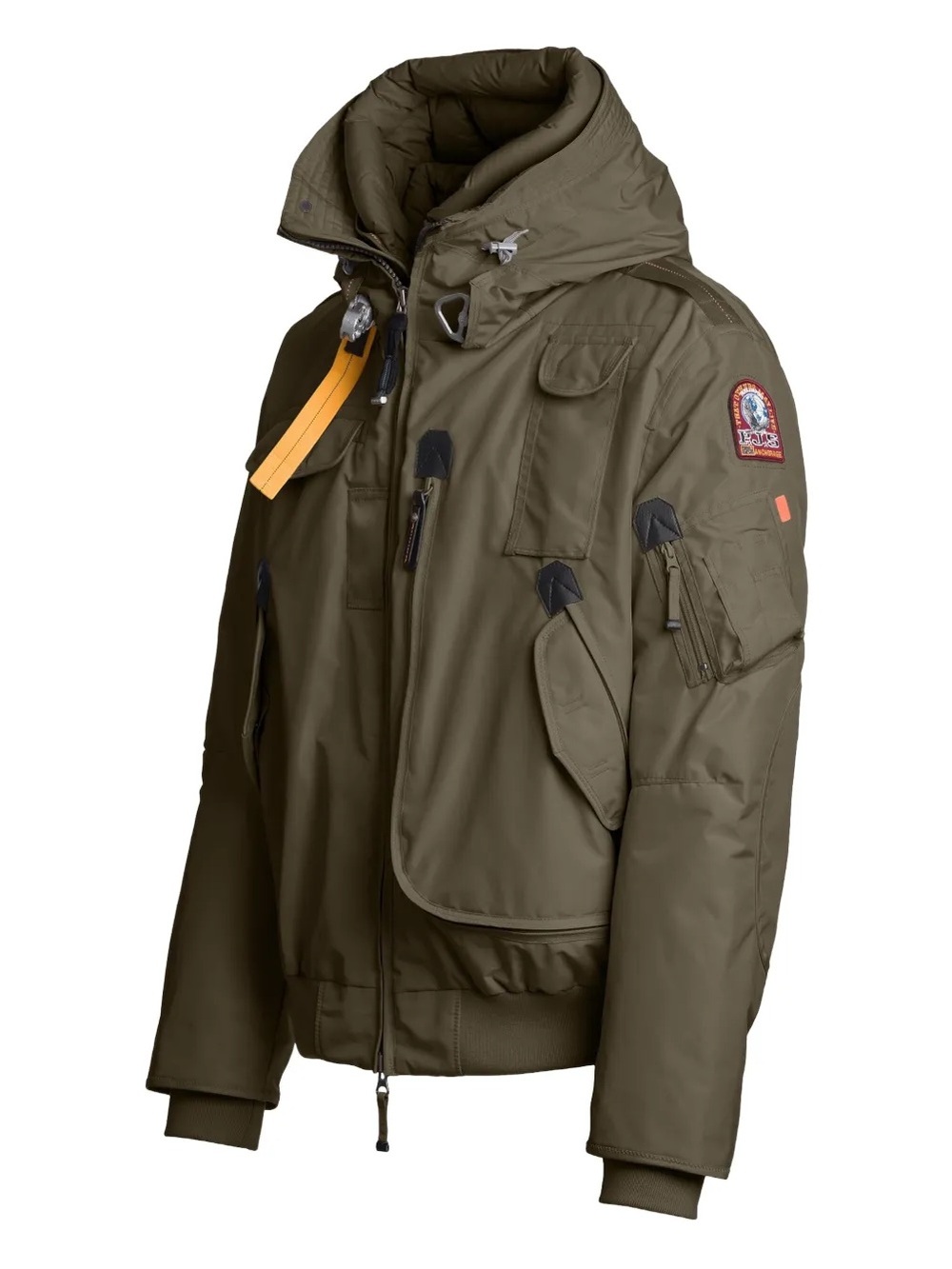 $1150! Parajumpers Gobi Hooded Bomber Jacket Olive Green Unisex S-M NEW